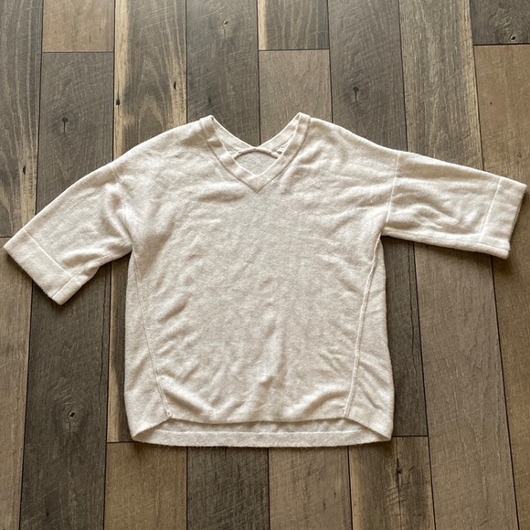 LOFT Lounge Double V Cozy Cloud Sweater - Picture 2 of 9